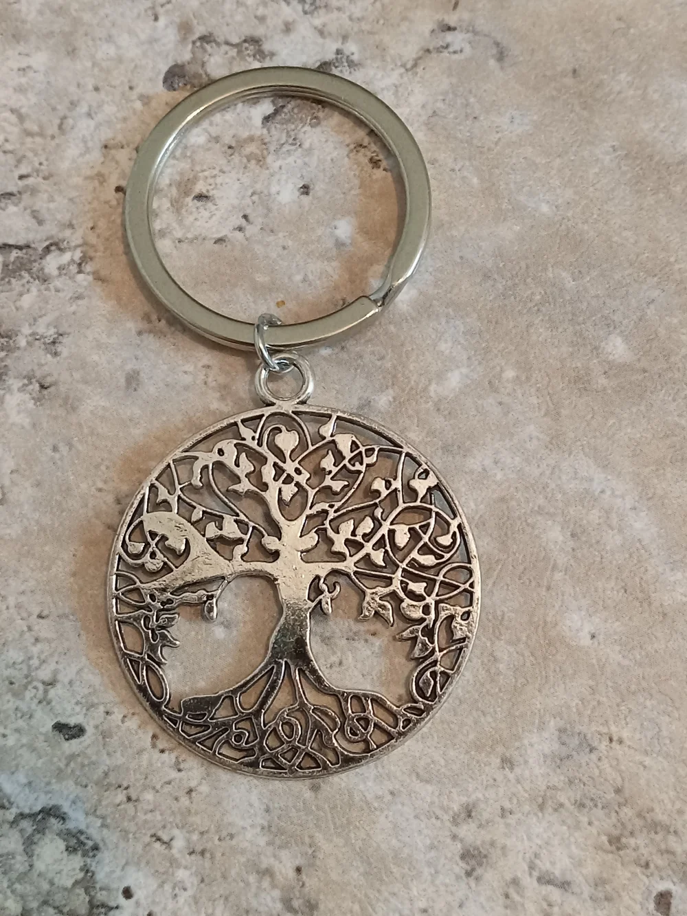 Tree of Life Key Ring - Classic Metal Home Accent